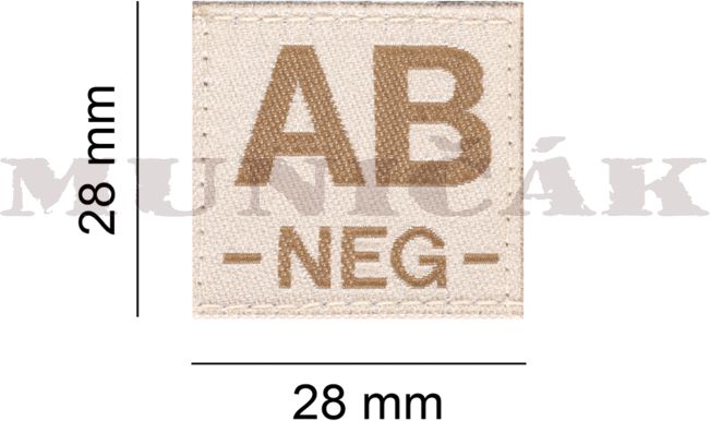 CLAW GEAR Textilná Nášivka/Patch AB NEG - desert (18438)