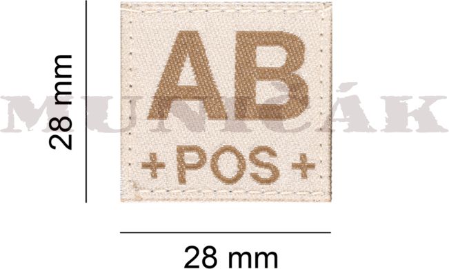 CLAW GEAR Textilná Nášivka/Patch AB POS - desert (18434)