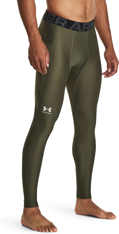 UNDER ARMOUR Legíny HeatGear - marine OD green / white (1361586-390)