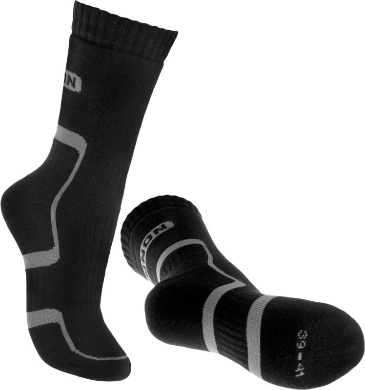 BENNON Ponožky TREK - čierne/šedé (D22001)