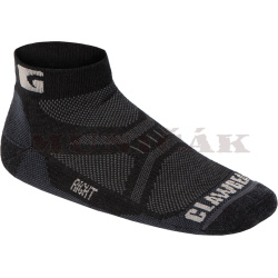 CLAW GEAR Ponožky Merino Low Cut - čierne (37201)