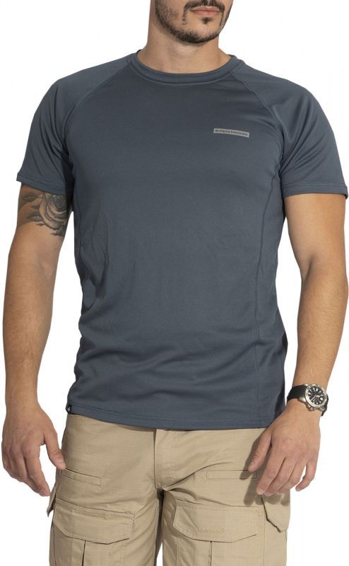 PENTAGON Funkčné tričko BODY SHOCK, krátky rukáv - šedé (K09003-CINDER)