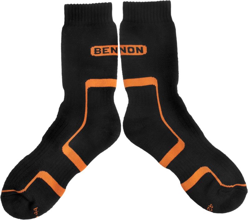 BENNON Ponožky TREK - čierne/oranžové (D21001)