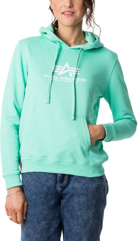 ALPHA INDUSTRIES Dámska mikina New Basic Hoody - pastel mint (196032/490)