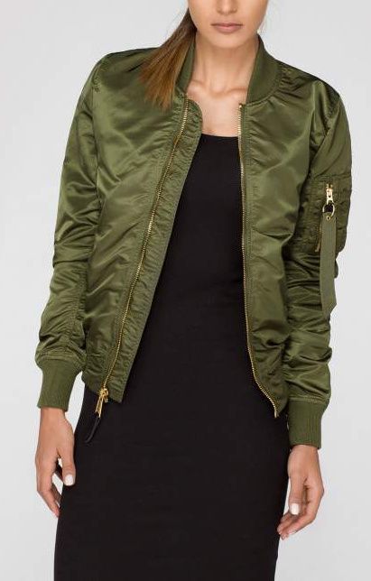 ALPHA INDUSTRIES Dámska bunda MA-1 VF LW - dark green (156001/257)