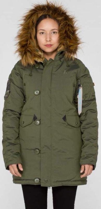 ALPHA INDUSTRIES Dámska bunda Explorer - dark green (103005/257)