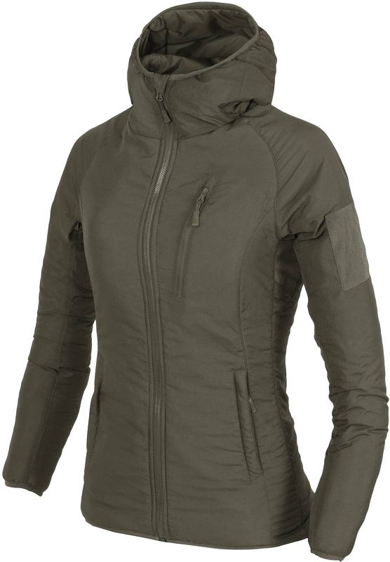 HELIKON Dámska bunda WOLFHOUND HOODIE, Climashield Apex 67g - taiga green (KU-WWH-NL-09)