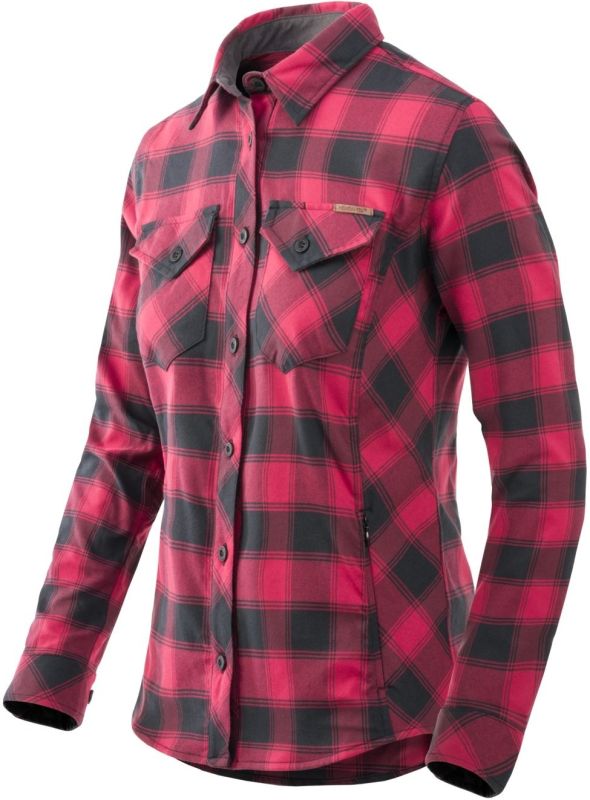 HELIKON Dámska blúza Marigold Woman's Shirt - Coral Crimson Checkered (KO-MWS-NS-PH)