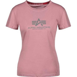 ALPHA INDUSTRIES Dámske tričko New Basic - silver pink (196051/397)