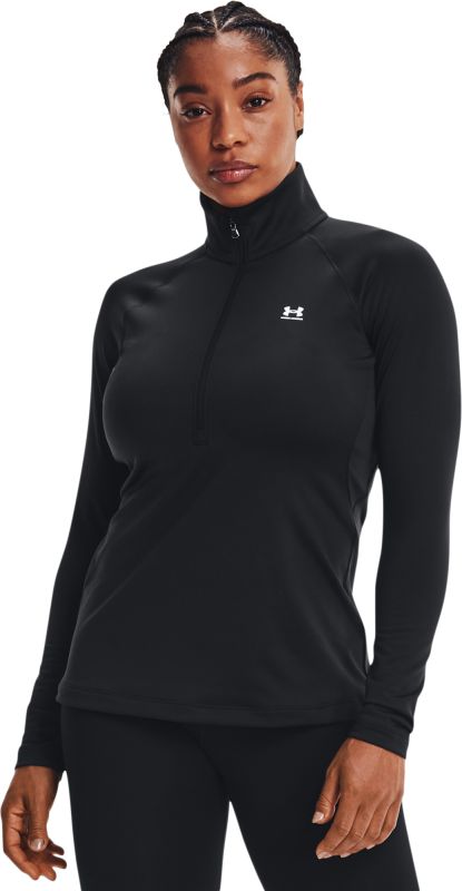 UNDER ARMOUR Dámske tričko s dlhým rukávom UA Authentics CG 1/2 Zip - čierne (1368699-001)