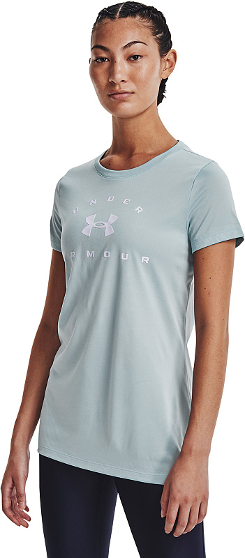 UNDER ARMOUR Dámske tričko Tech Solid Logo Arch - modré (1369864-478)