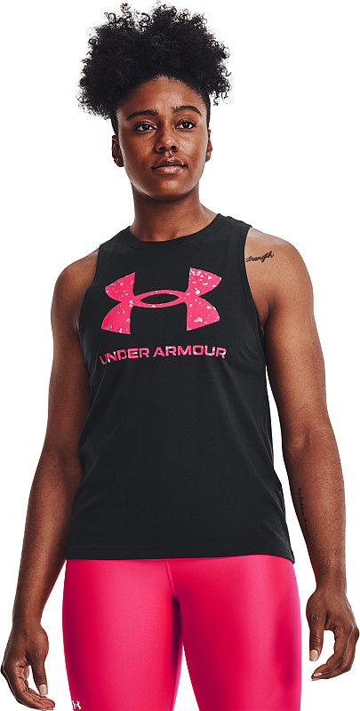 UNDER ARMOUR Dámske tielko Live Sportstyle Graphic - čierne (1356297-004)