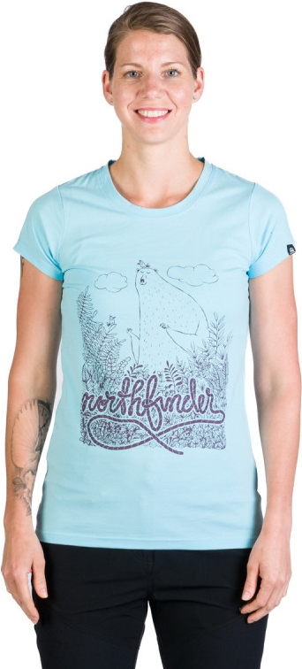 NORTHFINDER Dámske tričko MABLE - light blue (107879-396)