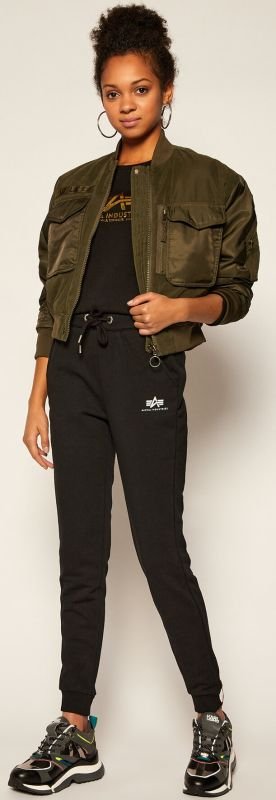 ALPHA INDUSTRIES Dámske dlhé nohavice Basic Sweat Pants - čierne (128056/03)