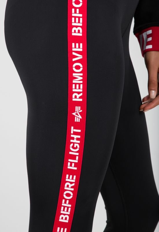 ALPHA INDUSTRIES Dámske legíny RBF Tape Leggings - čierne (126071/03)