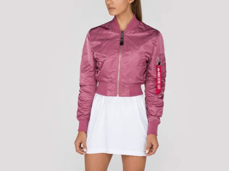 ALPHA INDUSTRIES Dámska bunda MA-1 PM Cropped - dusty pink (176006/60)