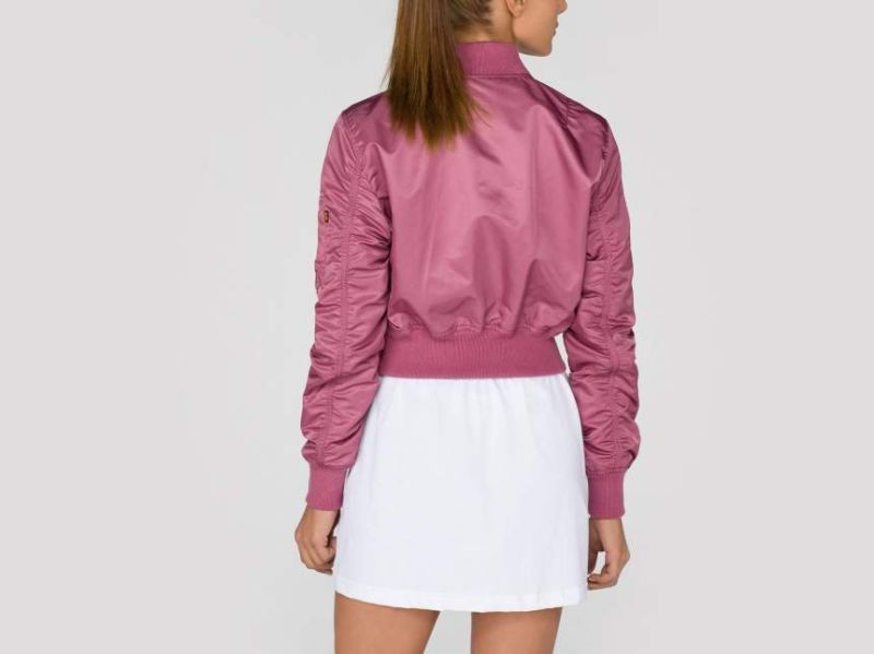 ALPHA INDUSTRIES Dámska bunda MA-1 PM Cropped - dusty pink (176006/60)