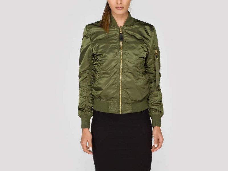 ALPHA INDUSTRIES Dámska bunda MA-1 VF LW - dark green (156001/257)