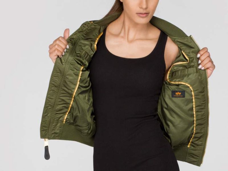 ALPHA INDUSTRIES Dámska bunda MA-1 VF LW - dark green (156001/257)