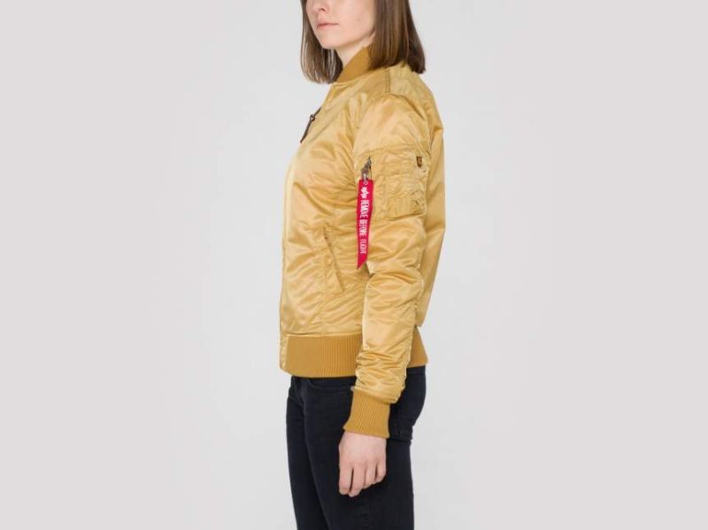 ALPHA INDUSTRIES Dámska bunda MA-1 VF 59 - zlatá (133009/145)