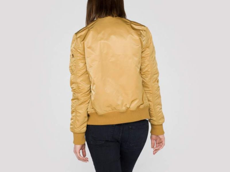 ALPHA INDUSTRIES Dámska bunda MA-1 VF 59 - zlatá (133009/145)