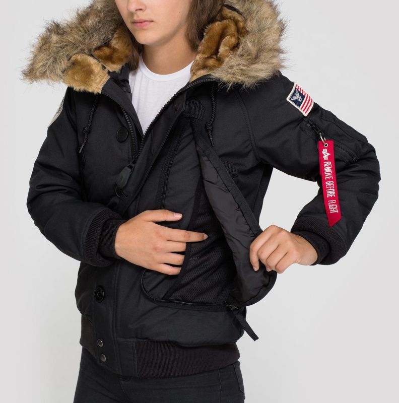 ALPHA INDUSTRIES Dámska bunda Polar Jacket SVL - čierna (158046/03)