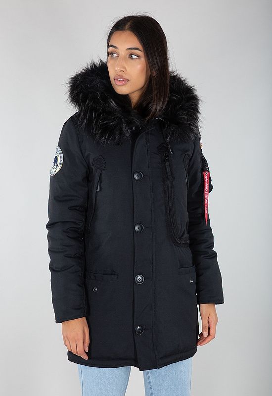 ALPHA INDUSTRIES Dámska bunda Polar Jacket - all black (123002/404)