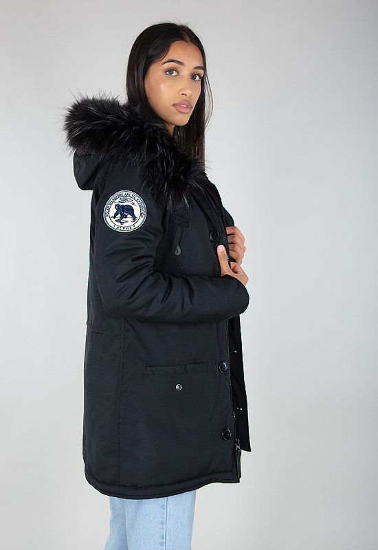 ALPHA INDUSTRIES Dámska bunda Polar Jacket - all black (123002/404)