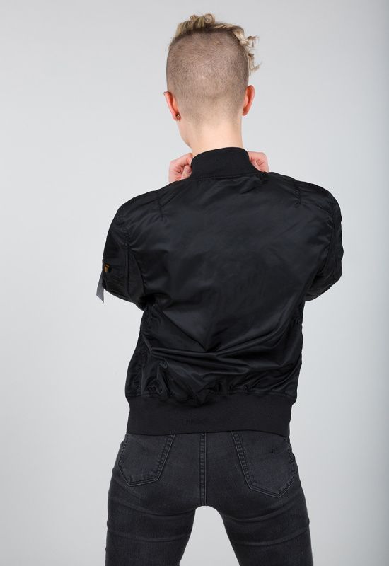 ALPHA INDUSTRIES Dámska bunda MA-1 Moon Landing - čierna (196002/03)