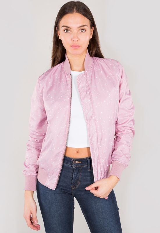 ALPHA INDUSTRIES Dámska bunda MA-1 TT NASA Reversible - silver pink (186022/397)