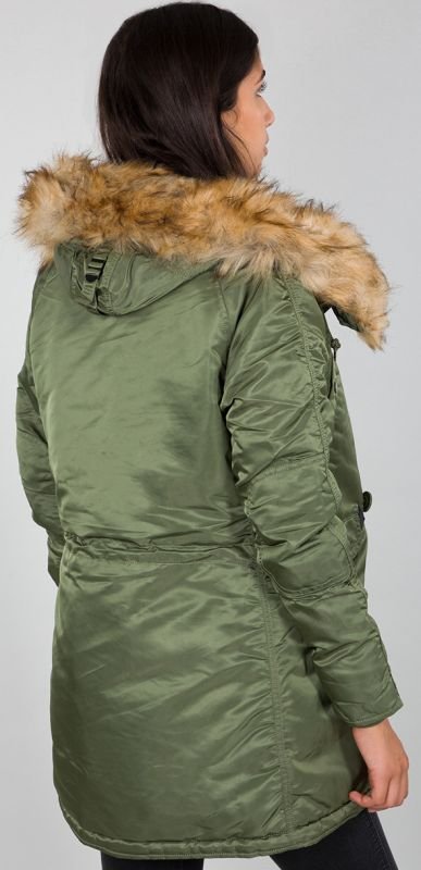 ALPHA INDUSTRIES Dámska bunda N3B VF 59 - sage green (113007/01)