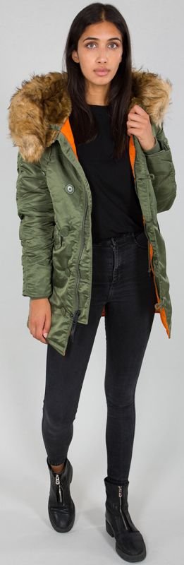 ALPHA INDUSTRIES Dámska bunda N3B VF 59 - sage green (113007/01)