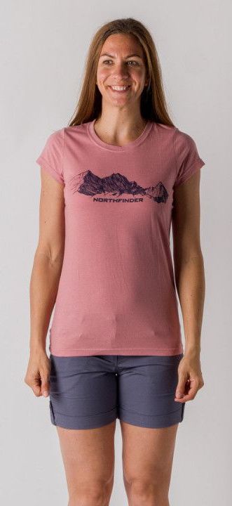 NORTHFINDER Dámske tričko KENYA - ružové (107111-366)