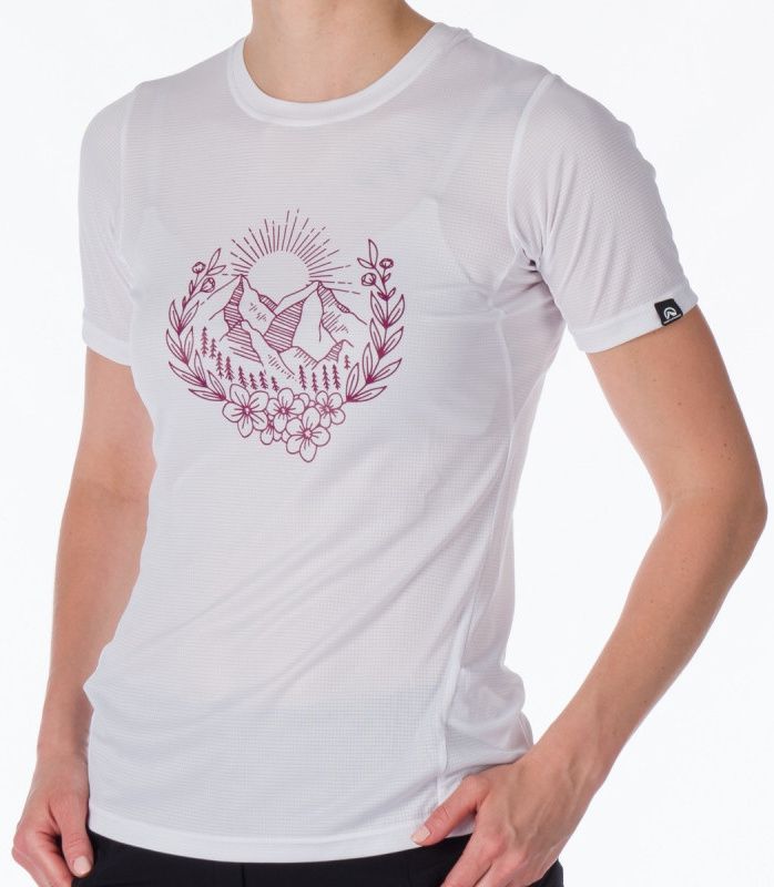 NORTHFINDER Dámske tričko MILDRED - biele (107501-377)