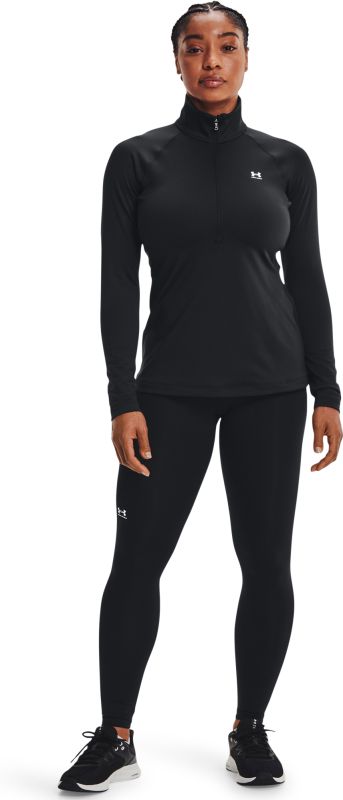 UNDER ARMOUR Dámske tričko s dlhým rukávom UA Authentics CG 1/2 Zip - čierne (1368699-001)