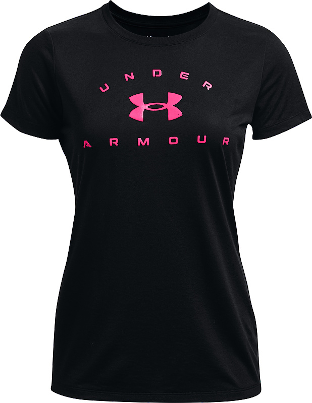 UNDER ARMOUR Dámske tričko Tech Solid Logo Arch - čierne (1369864-001)