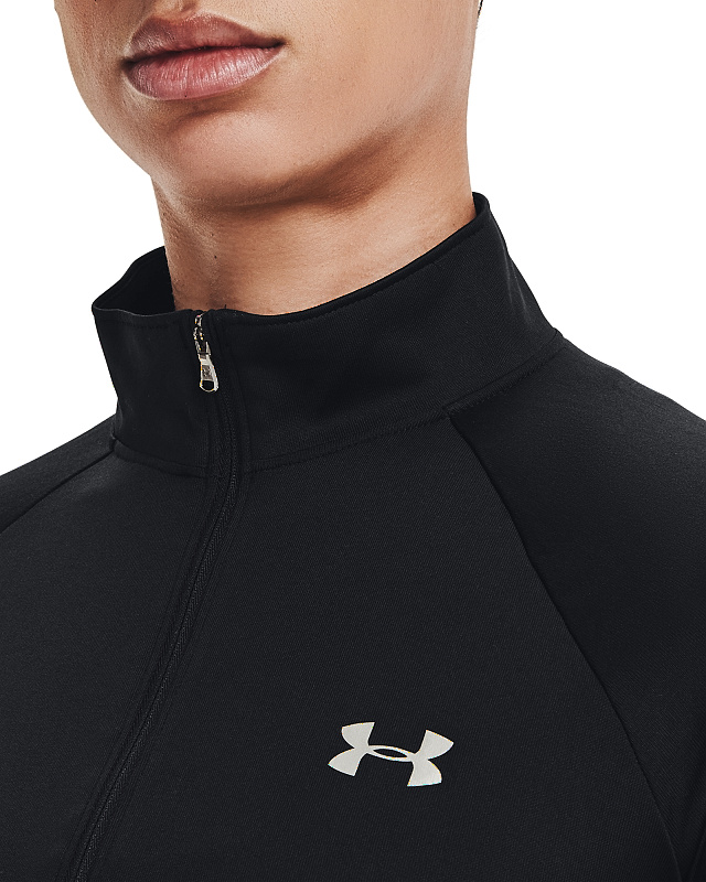 UNDER ARMOUR Dámske tričko s dlhým rukávom Tech 1/2 Zip - čierne (1320126-001)