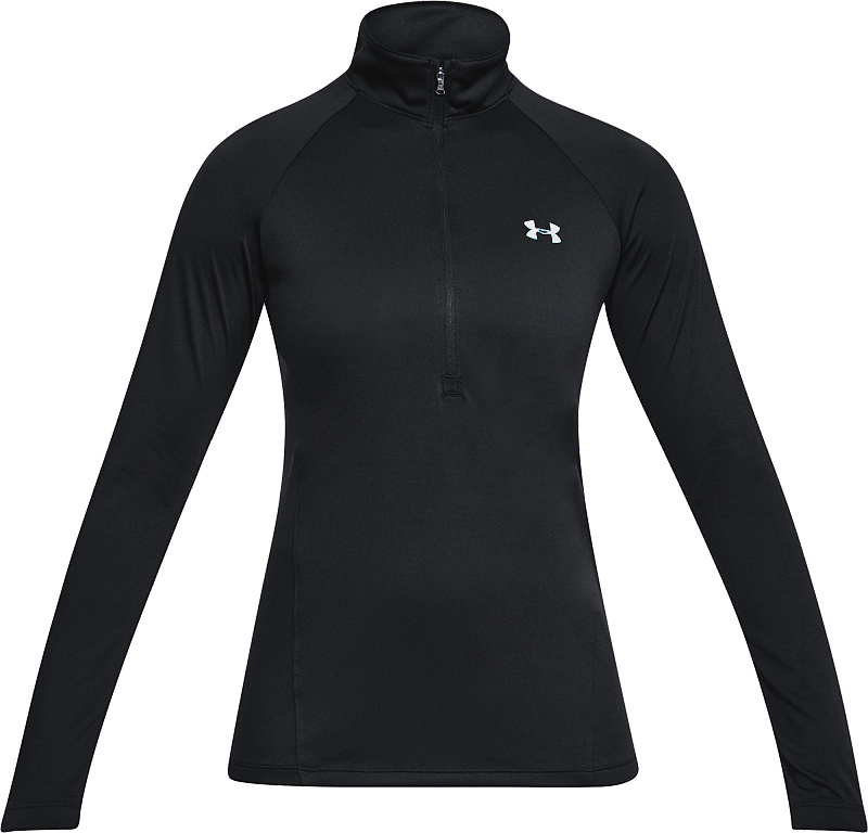 UNDER ARMOUR Dámske tričko s dlhým rukávom Tech 1/2 Zip - čierne (1320126-001)