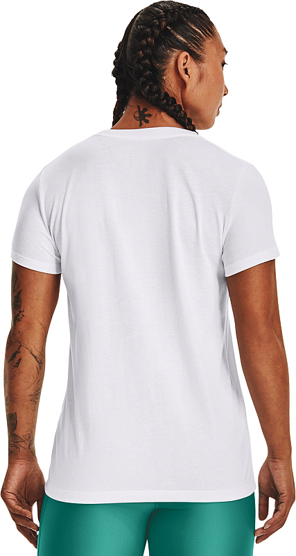 UNDER ARMOUR Dámske tričko UA SPORTSTYLE LOGO SS - biele (1356305-106)