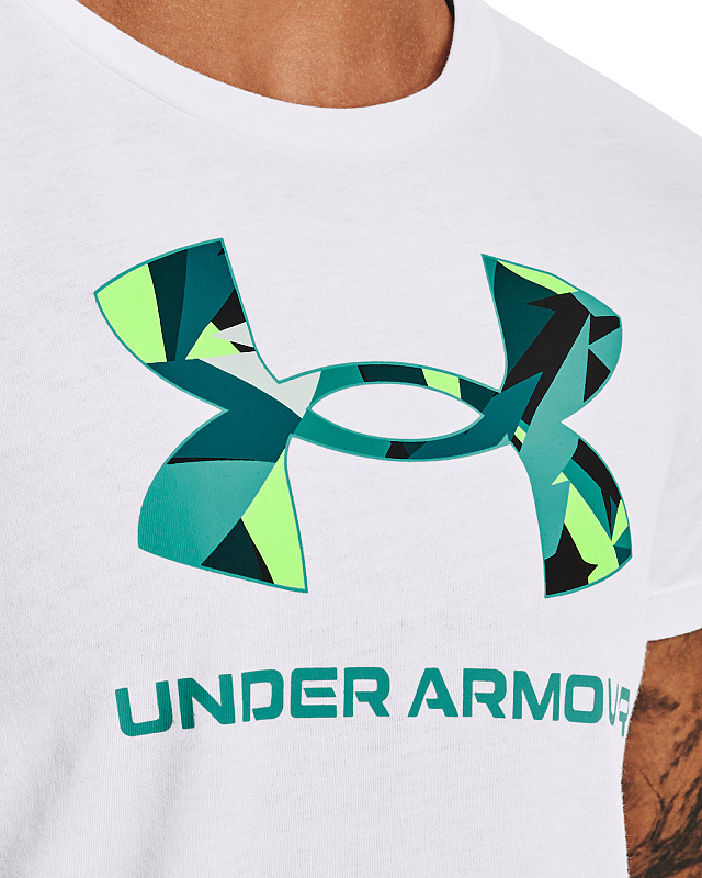 UNDER ARMOUR Dámske tričko UA SPORTSTYLE LOGO SS - biele (1356305-106)