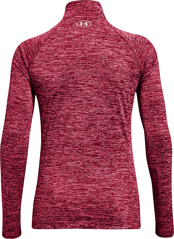 UNDER ARMOUR Dámske tričko s dlhým rukávom  Tech 1/2 Zip - Twist - tmavo ružová (1320128-664)