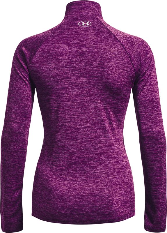 UNDER ARMOUR Dámske tričko s dlhým rukávom Tech 1/2 Zip - Twist - fialová (1320128-514)