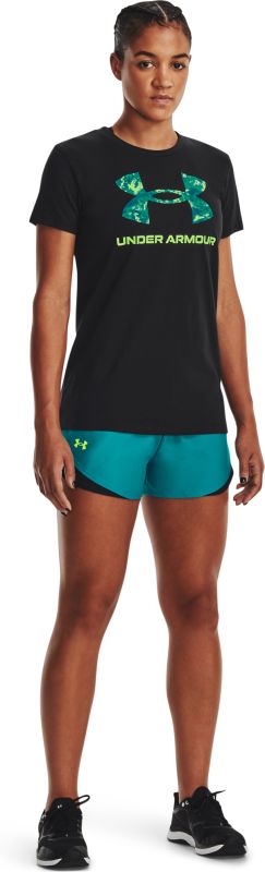 UNDER ARMOUR Dámske tričko UA Sportstyle logo SS - čierne (1356305-005)