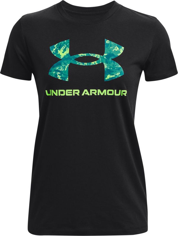 UNDER ARMOUR Dámske tričko UA Sportstyle logo SS - čierne (1356305-005)