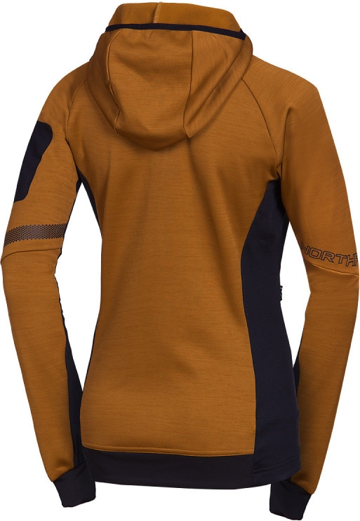 NORTHFINDER Dámska mikina PAT Fleece - mustard / black (107830-579)