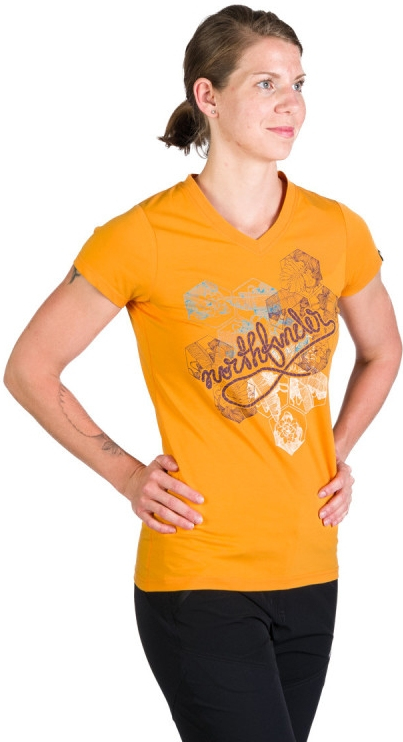 NORTHFINDER Dámske tričko SHERRY - light orange (107884-182)