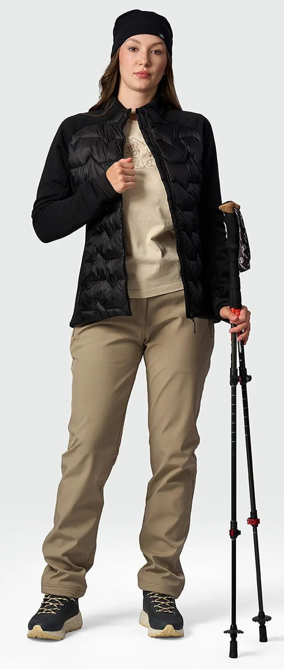 NORTHFINDER Dámsky hybridný sveter ESPERANZ - black (109027-269)