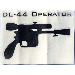 Nálepka na auto DL-44 Operator -čierna