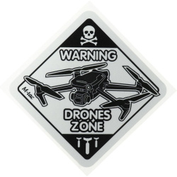 M-TAC Nálepka Drones Zone Reflective Small - black (51329002-S)