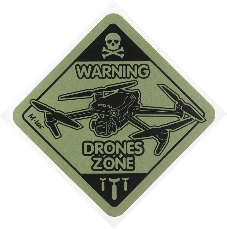 M-TAC Nálepka Drones Zone Small - ranger green (51329023-S)